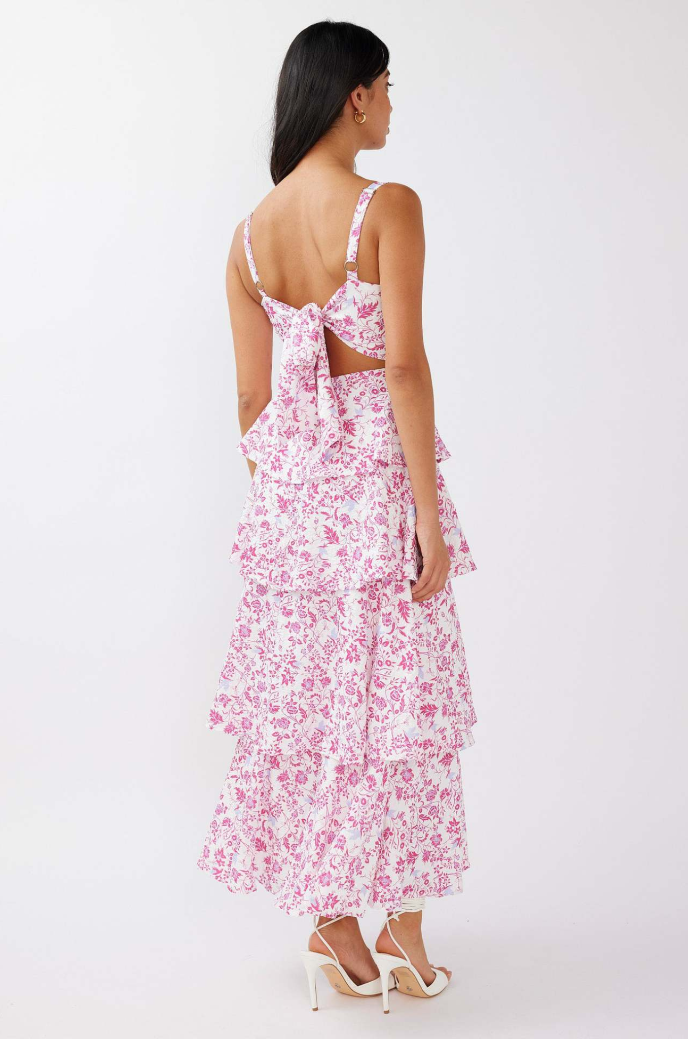 Flori | Women's Floral Maxi Dress with Ruffle Detail | Elegant Summer Formal Wear 7