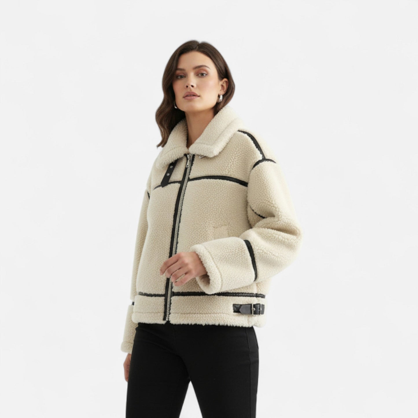 Women’s Winter Jacket – Soft Fur-Effect Texture for Warm Everyday Comfort