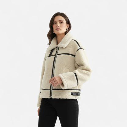 Women’s Winter Jacket – Soft Fur-Effect Texture for Warm Everyday Comfort