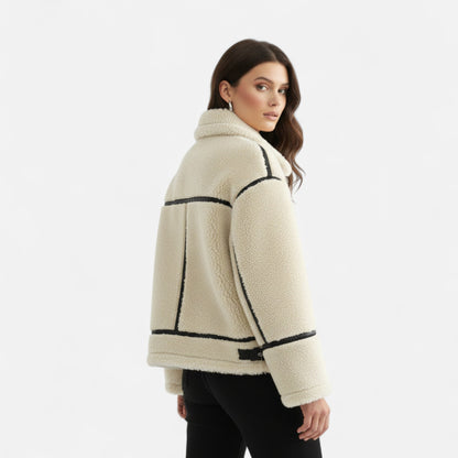 Women’s Winter Jacket – Soft Fur-Effect Texture for Warm Everyday Comfort