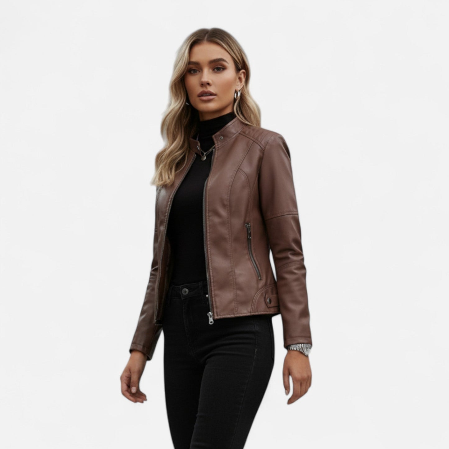 Lydia | Modern Lightweight Womens Leather Jacket 3