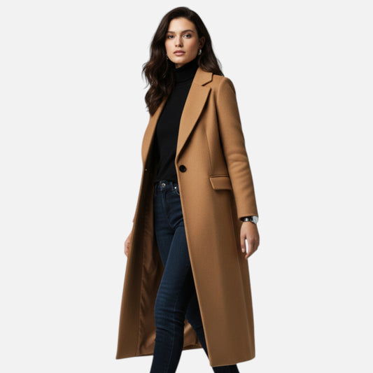 Women’s Winter Coat with Lapel Collar – Warm Layer for Everyday Wear