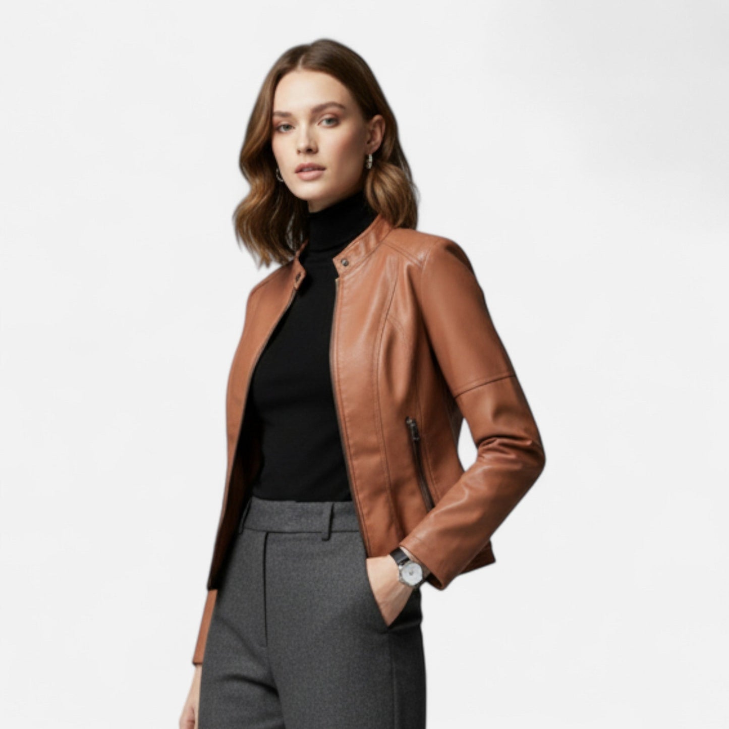 Lydia | Modern Lightweight Womens Leather Jacket 1