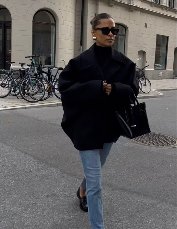 Jazzy Collection | Women's Wool Coat with Oversized Fit | Stylish Winter Outerwear for Cold Weather 15