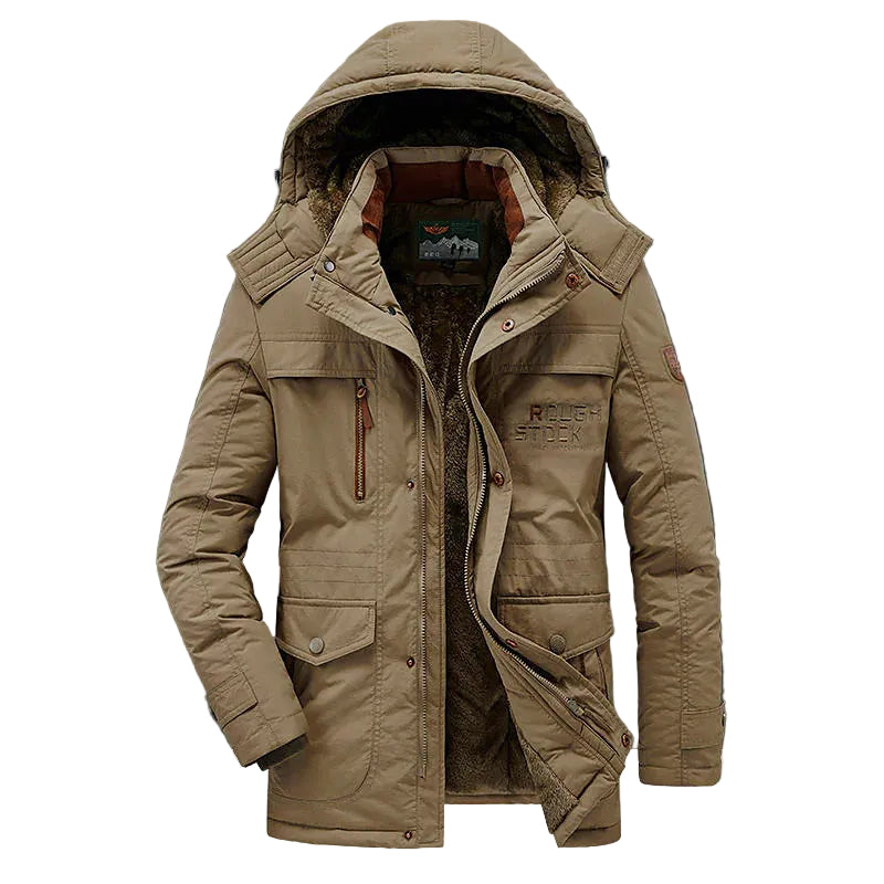 Lucas Collection | Men's Parka Jacket with Hood & Zip Closure | Warm Coverage for Winter Activities 1