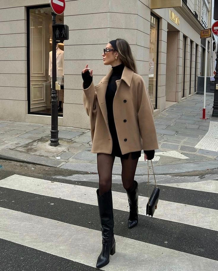Jazzy Collection | Women's Wool Coat with Oversized Fit | Stylish Winter Outerwear for Cold Weather 3