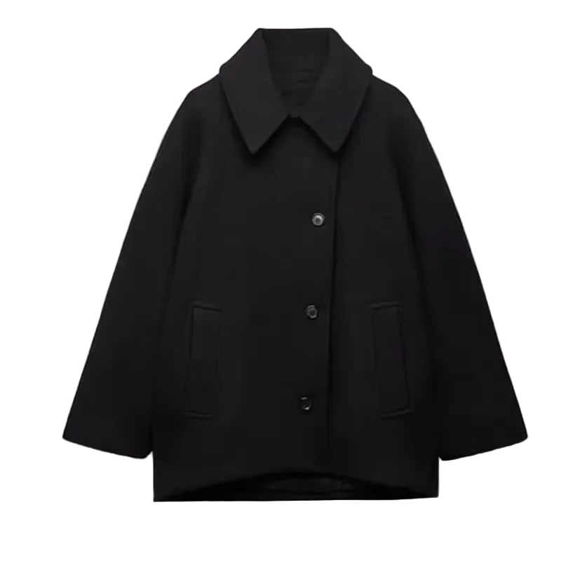 Jazzy Collection | Women's Wool Coat with Oversized Fit | Stylish Winter Outerwear for Cold Weather 17