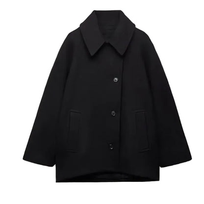Jazzy Collection | Women's Wool Coat with Oversized Fit | Stylish Winter Outerwear for Cold Weather 17
