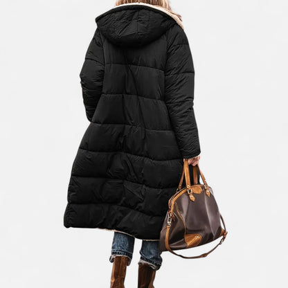 Women’s Winter Coat – Long Padded Design with Soft Fleece Warmth