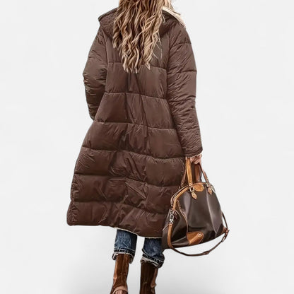 Women’s Winter Coat – Long Padded Design with Soft Fleece Warmth