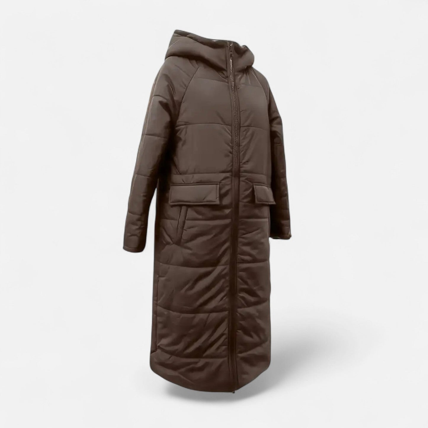 Women’s Winter Coat – Long Padded Design with Soft Fleece Warmth
