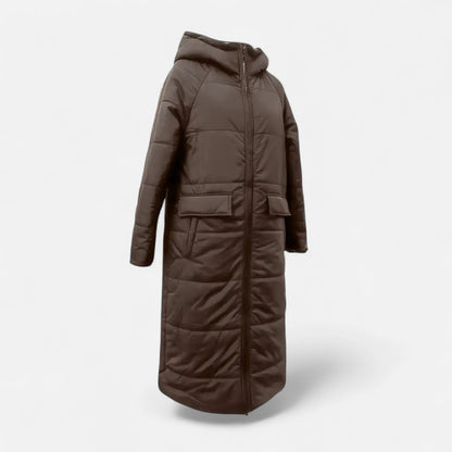 Women’s Winter Coat – Long Padded Design with Soft Fleece Warmth