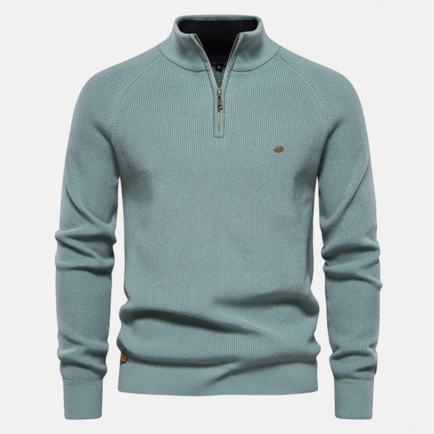 Oliver | Cozy Cotton Half Zip Sweater for Men 7