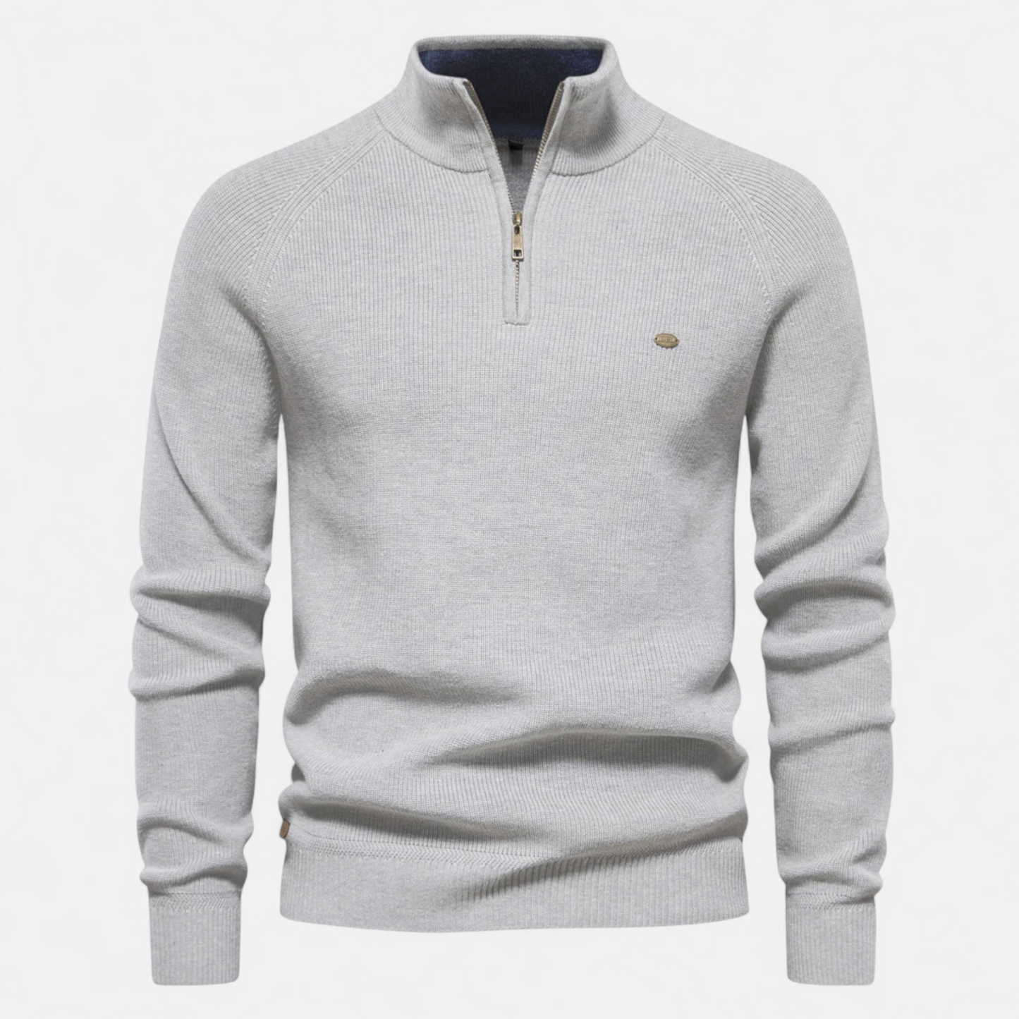 Oliver | Cozy Cotton Half Zip Sweater for Men 1