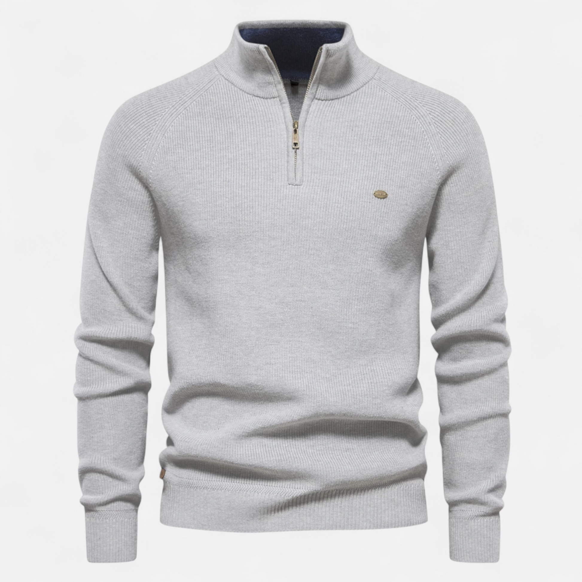 Oliver | Cozy Cotton Half Zip Sweater for Men 1