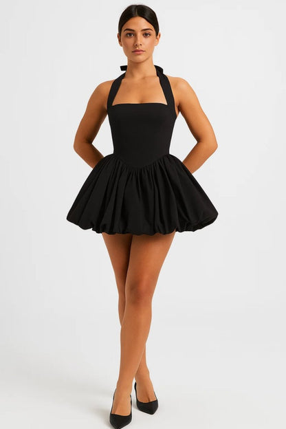 Mila Polka Dot Mini Dress Women – Elegant Short A-Line Dress 6