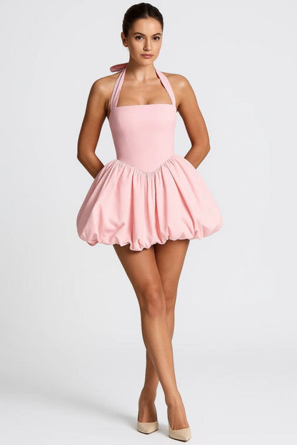 Mila Polka Dot Mini Dress Women – Elegant Short A-Line Dress 7
